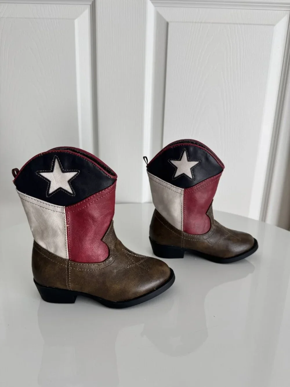 Healthtex Toddler Cowboy/Western Boots - Texas flag, size 7
